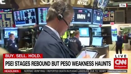 PSEi stages rebound but Peso weakness haunts