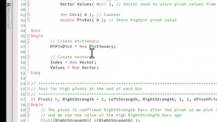 Tutorial 182 | Highest pivot within user input number of bars