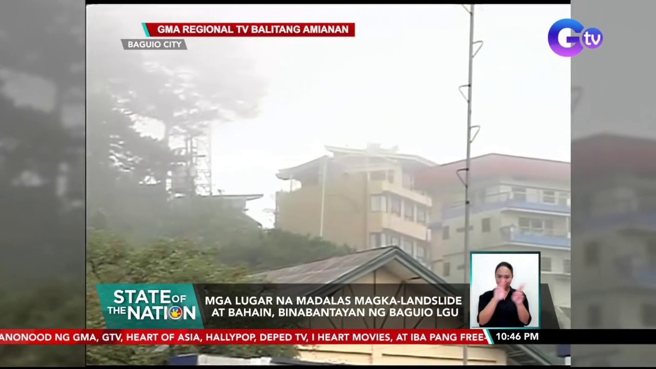 Mga lugar na madalas magka-landslide at bahain, binabantayan ng Baguio LGU | SONA