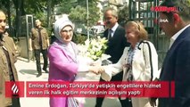 Emine Erdoğan, yetişkin engellilere hizmet veren ilk halk eğitim merkezinin açılışını yaptı