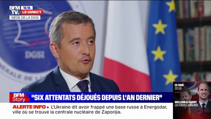 Gérald Darmanin sur la menace terroriste: "La situation en Ukraine fait partie d'une forme de fragilisation que nous devons prendre en compte"