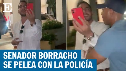 El senador Álex Flórez se pelea con la Policía en Cartagena | EL PAÍS