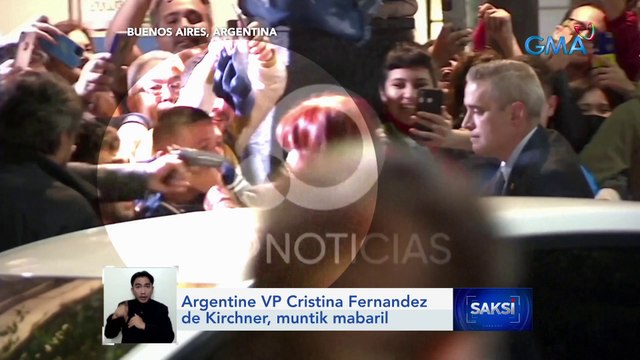Argentine VP Cristina Fernandez de Kirchner, muntik mabaril | Saksi