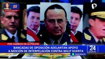 Willy Huerta: congresistas piden la salida del ministro del Interior