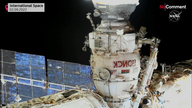 Cosmonauts conduct spacewalk aboard ISS