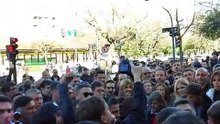 Axel Kicillof llega a la Plaza de Mayo tras el atentado contra Cristina Kirchner