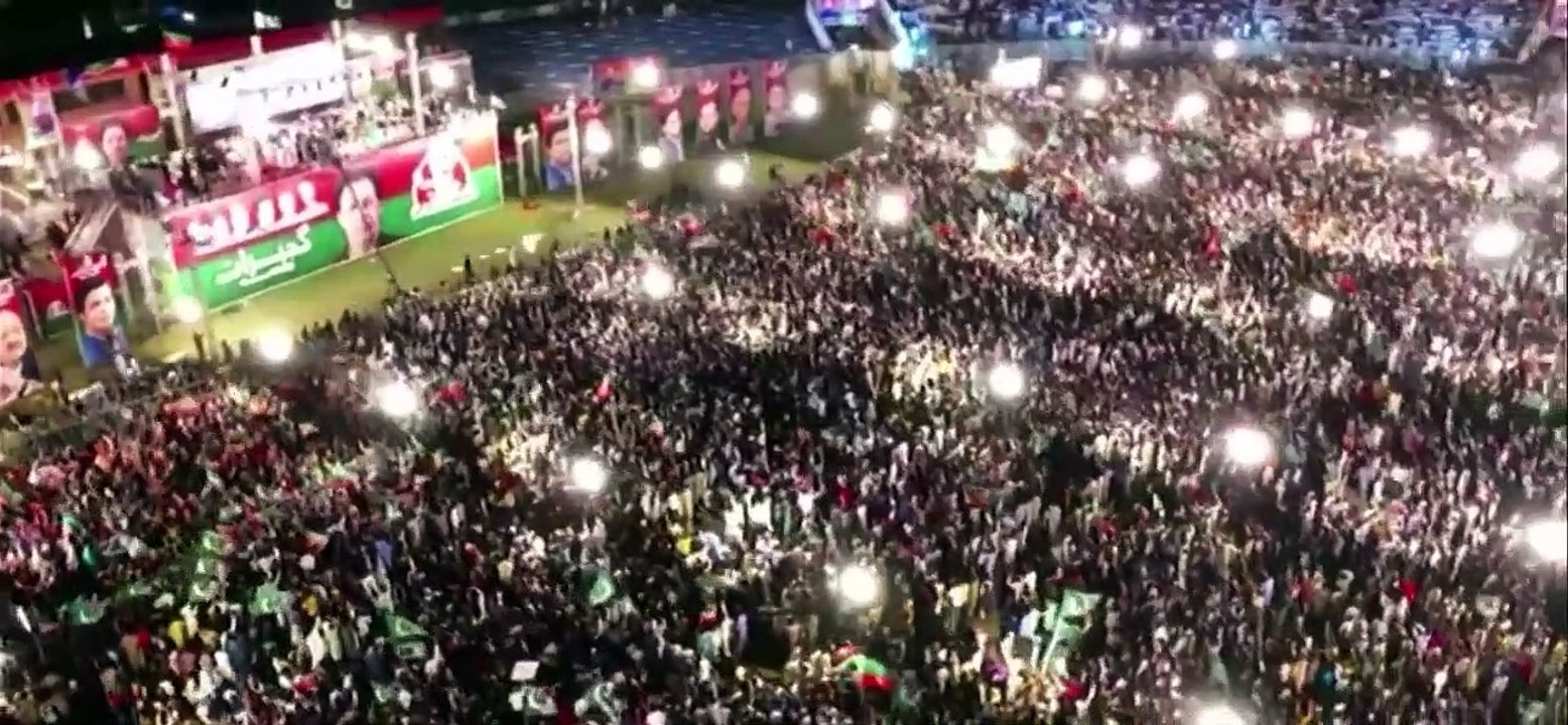 Imran khan jalsa in gujrat