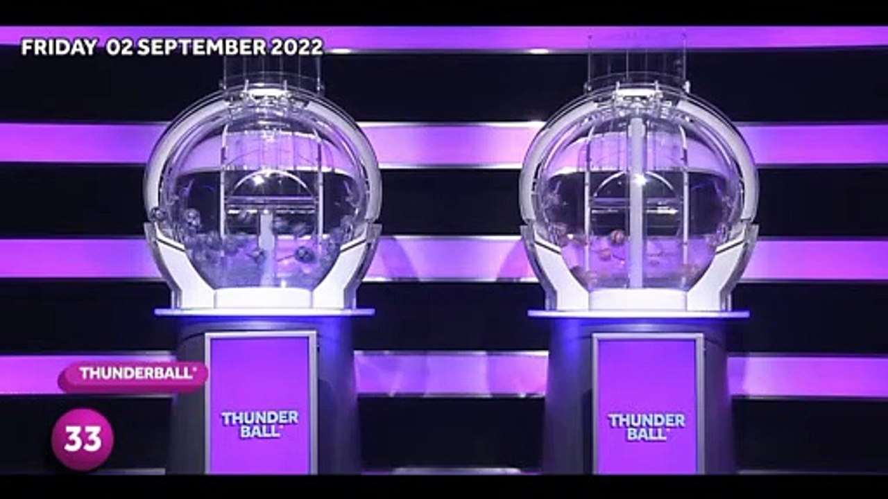 Thunderball 2 September 2022 draw results from Friday  The National Lottery