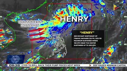 ‘Henry’ downgraded to typhoon, expected to leave PAR Saturday night or Sunday morning