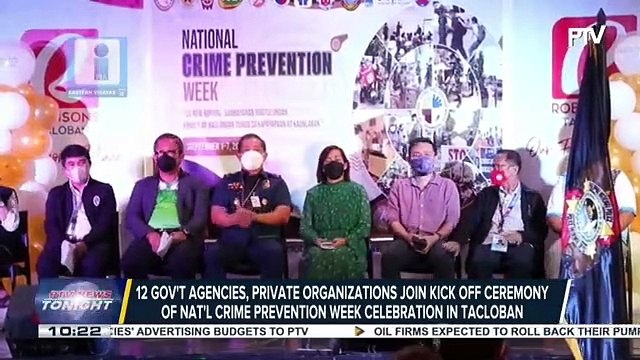 12 gov't agencies, private organizations join kick off ceremony of Nat'l Crime Prevention Week celebration in Tacloban