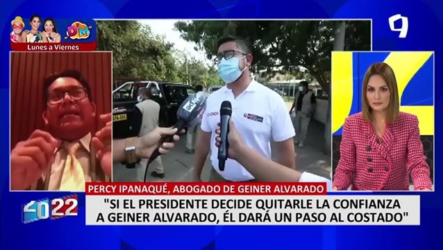 Abogado de Geiner Alvarado: “Si el presidente decide quitarle la confianza, él dará un paso al costado”