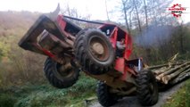 Dangerous Idiots Skill Logging Truck Working In The Forest  Biggest Monster Wood Truck Driving