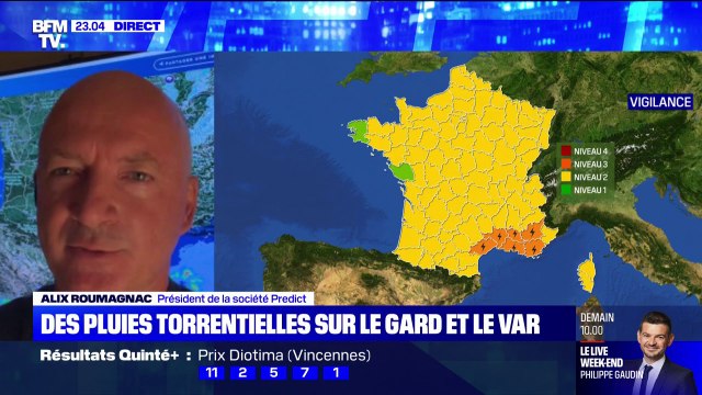 Des pluies torrentielles sur le Gard et le Var: Alix Roumagnac, président de Predict, appelle à maintenir la prudence jusqu'à demain matin