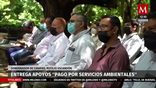 Rutilio Escandón entrega apoyos del programa pago por servicio ambientales