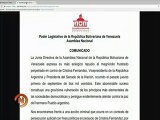 Comunicado | Asamblea Nacional rechaza intento de magnicidio contra Cristina Fernández de Kirchner