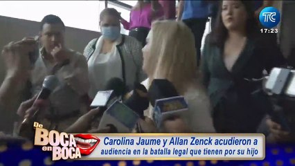 Carolina Jaume habla tras su primera audiencia contra Allan Zenck