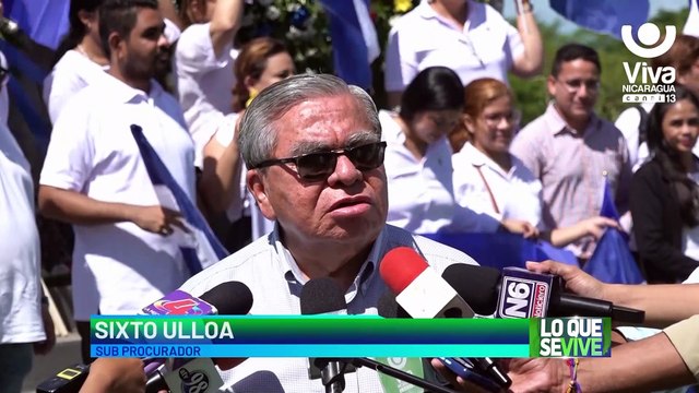 Funcionarios rinden homenaje a las fiestas patrias en la Hacienda San Jacinto