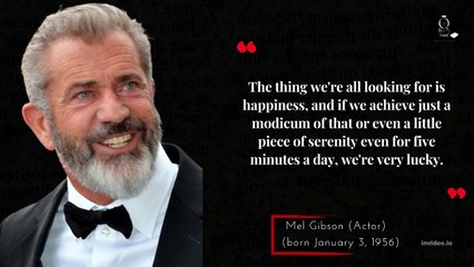 With one of the most famous voices in the world, it's no wonder Mill Gibson is always in demand.with some of his quotes in life.