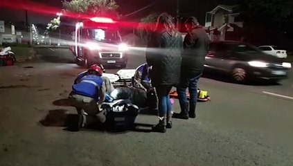 Motociclista sofre fratura em colisão na Avenida Brasil