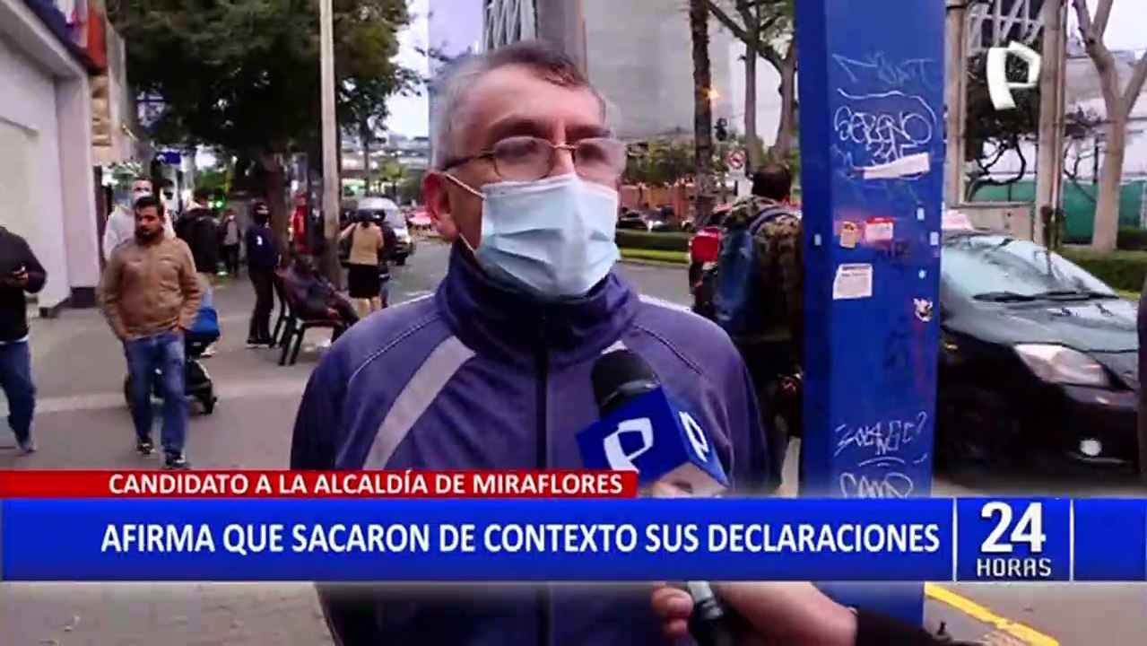 Candidato a la alcaldía de Miraflores niega ser clasista: "Yo soy de Ayacucho, soy serrano"