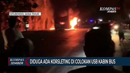 Bus Terbakar di Jalur Pantura Situbondo, Colokan USB di Kabin Penyebabnya?