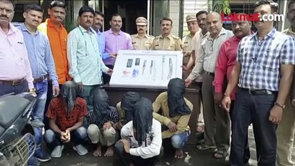 सकाळी रिक्षा ,रात्री दरोडा,  टोळीला फिल्मीस्टाईलनं पकडलं