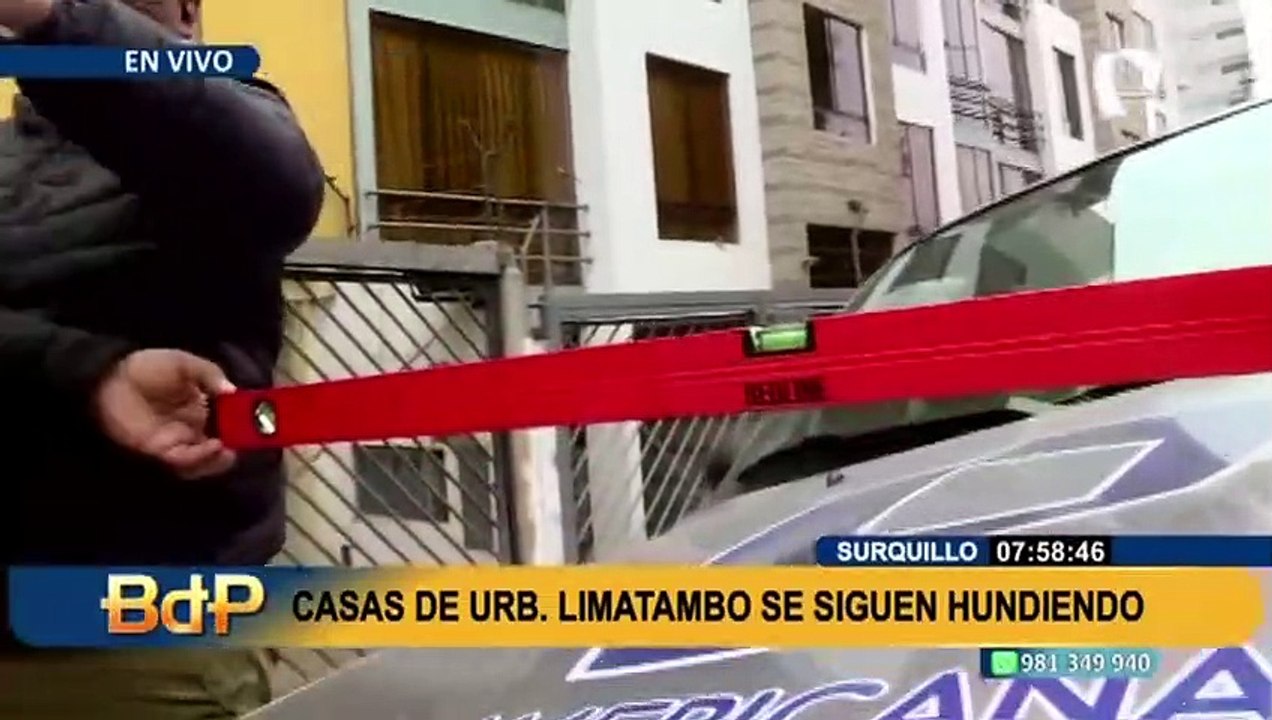 Edificaciones en Surquillo continúan hundiéndose: ingeniero recomienda demoler las casas