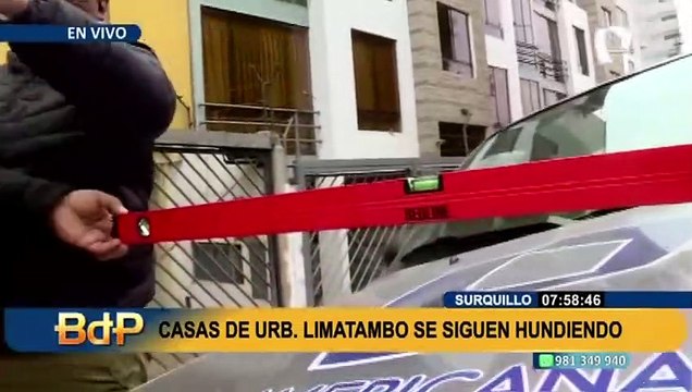 Edificaciones en Surquillo continúan hundiéndose: ingeniero recomienda demoler las casas