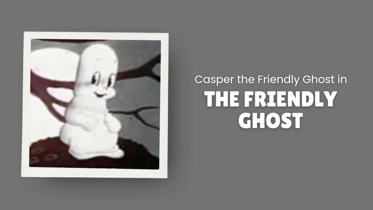 The Friendly Ghost with Casper the Friendly Ghost (Vintage Cartoon ...