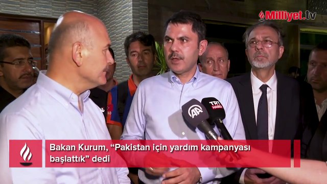 Bakan Kurum: Pakistan için yardım kampanyası başlattık