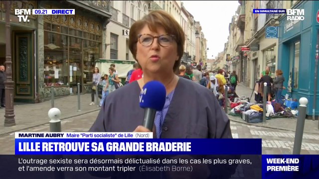 Grand retour de la Braderie de Lille: pour Martine Aubry, c'est toujours une grande fête populaire