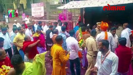 ज्योतिरादित्य शिंदे यांनी घेतले जोतिबाचे दर्शन