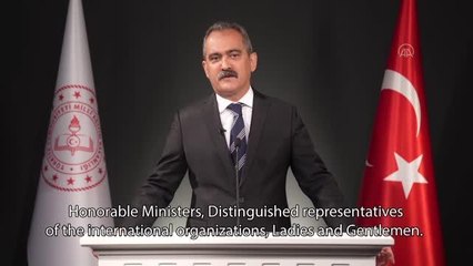 Milli Eğitim Bakanı Özer, G20 Eğitim Bakanları Toplantısı'na video mesaj gönderdi