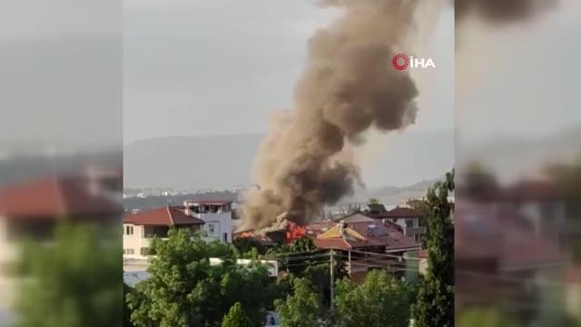 Evi yanan aile için, belediye ve hayırseverler seferber oldu