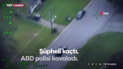 ABD'de polis şüpheliyi yüzerek yakaladı