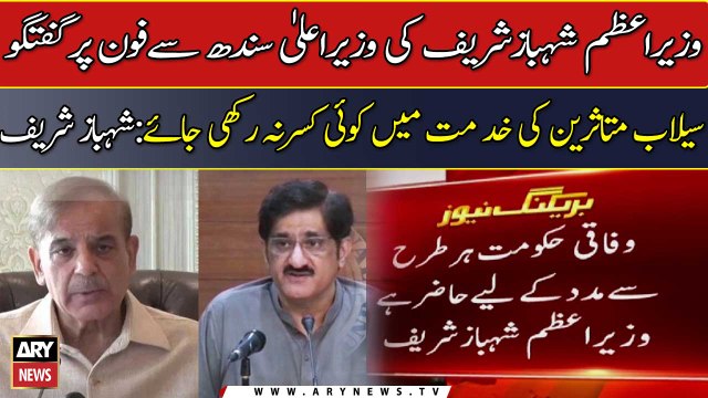 PM Shehbaz Sharif reassures Sindh of support in flood relief efforts