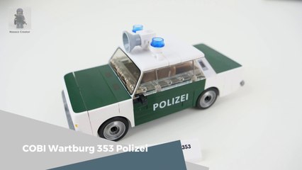COBI Youngtimer Collection | 24558 --- Wartburg 353 Polizei --- unboxing and pure build