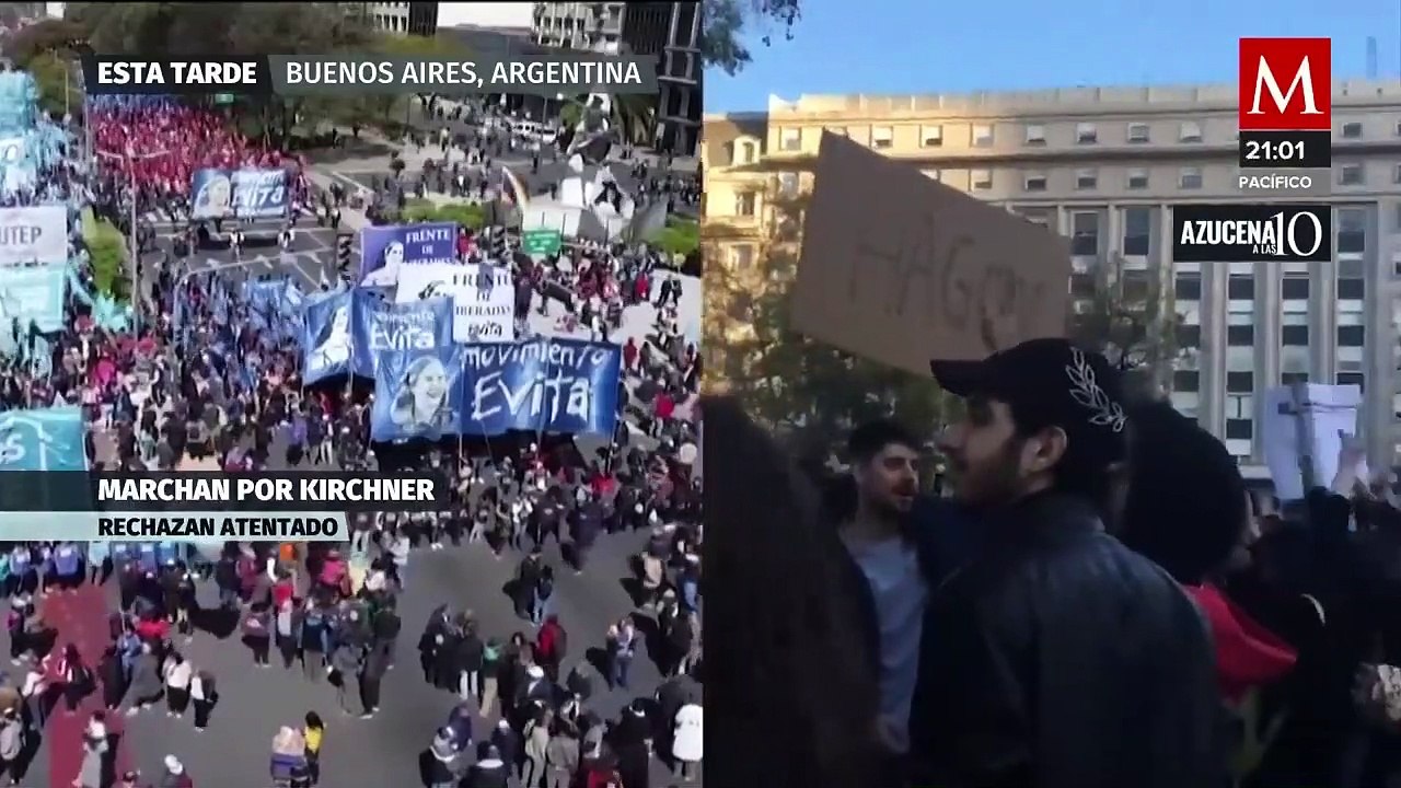 "Todos somos Cristina": atentado contra Fernández de Kirchner moviliza a Argentina