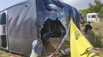 Çanakkale’de tur otobüsü devrildi: Bir ölü, 54 yaralı