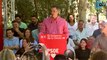 Pitos a Pedro Sánchez en Sevilla en el arranque de su campaña de autobombo «con la gente»