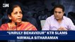 Nirmala Sitharaman Angry At No PM Photo At Ration Shop, KTR Calls Out Unruly Behaviour