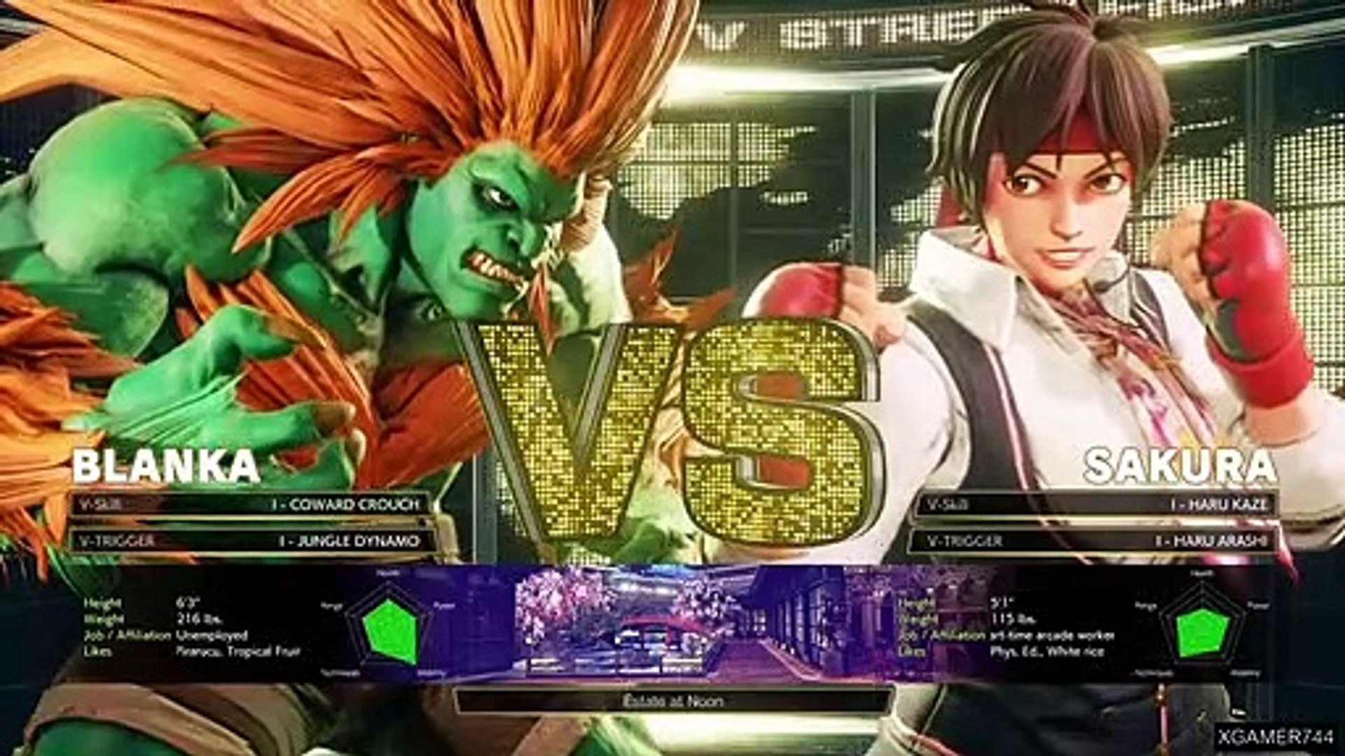 Street Fighter V - Blanka Vs. Sakura (LEVEL 8) - video Dailymotion