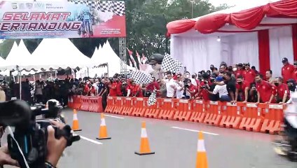 POLDA METRO JAYA GELAR STREET RACE SERI KEEMPAT DI KEMAYORAN, JAKPUS DENGAN 1.050  PESERTA