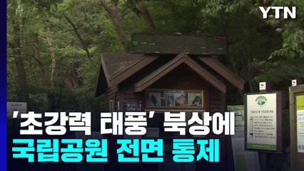 '초강력 태풍' 북상에 내일부터 국립공원 전면 통제 / YTN
