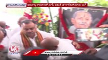 Tarun Chugh Consoles Etela Rajender In Kamalapur | Hanamkonda | V6 News