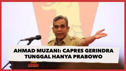 Keras, Ahmad Muzani Tegaskan Capres Gerindra Tunggal Hanya Prabowo Subianto