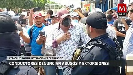 Conductores denuncian abuso y extorsión en Veracruz