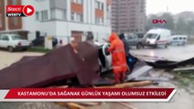 Kastamonu'da yağış günlük yaşamı olumsuz etkiledi: 3 yaralı