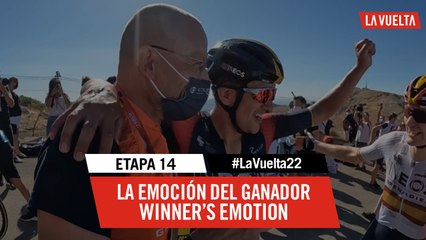 La emoción del ganador / Winner's emotion - Étape 14 / Stage 14 | #LaVuelta22