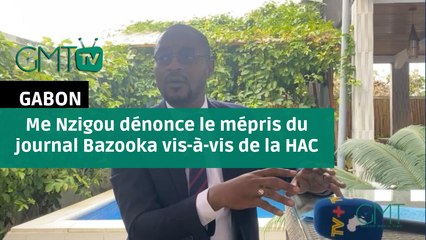 [#Reportage]#Gabon:  Me Nzigou dénonce le mépris du journal Bazooka vis-à-vis de la HAC